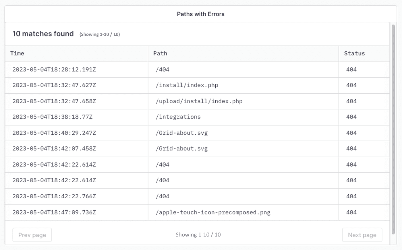 Changelog Screenshot